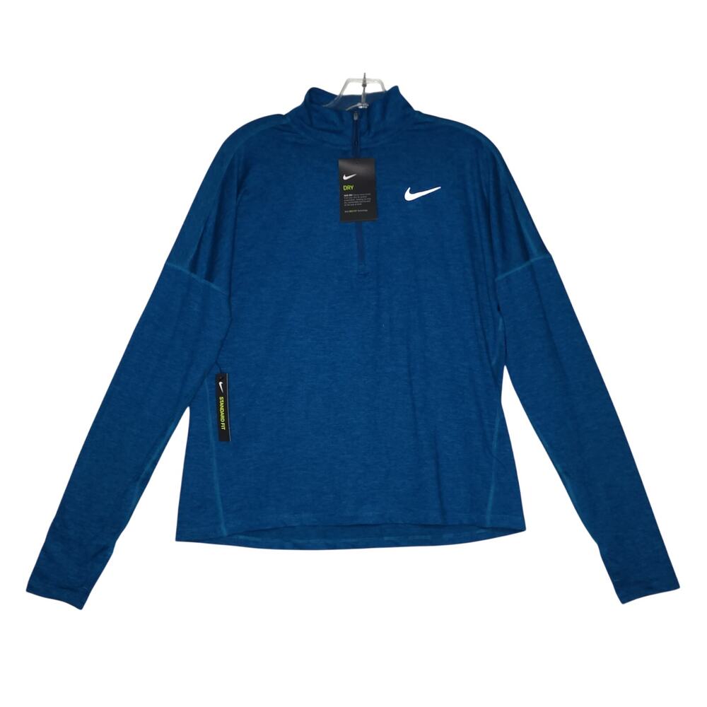 Nike Women’s Blue Dri-Fit 1/4 Zip Running Jacket Size M NWT
